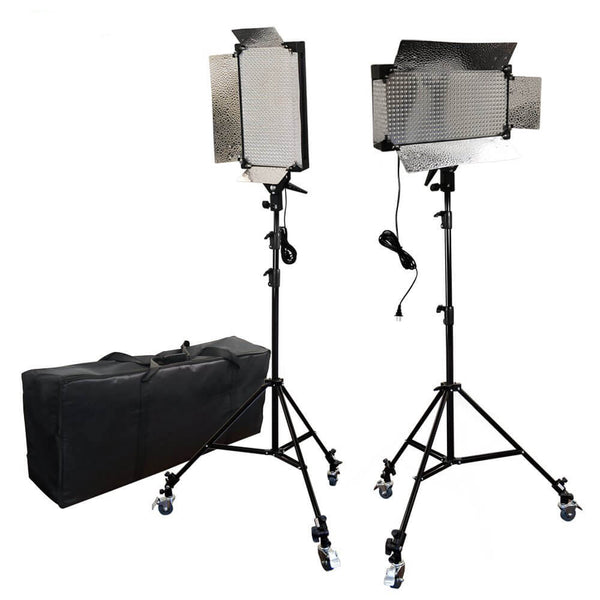 Light up your step and repeat backdrop with these two LED light panels.